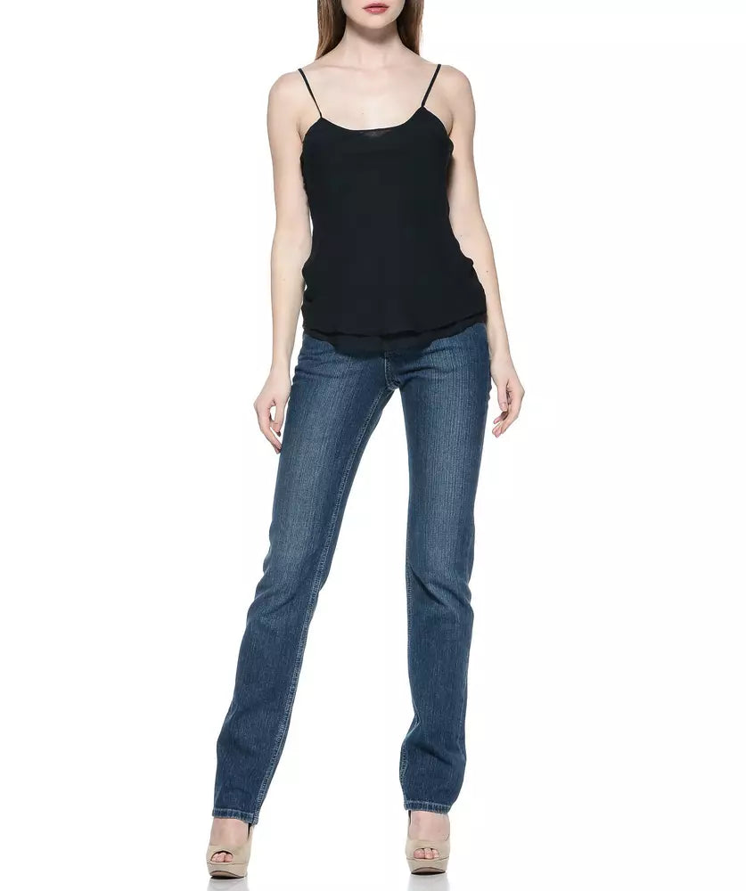 Blue Cotton Women Jeans - SEHABRANDS