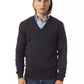 Gray Merino Wool Men Sweater - SEHABRANDS