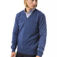 Blue Merino Wool Men Sweater - SEHABRANDS