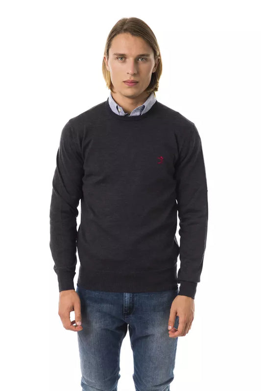 Gray Merino Men Sweater - SEHABRANDS