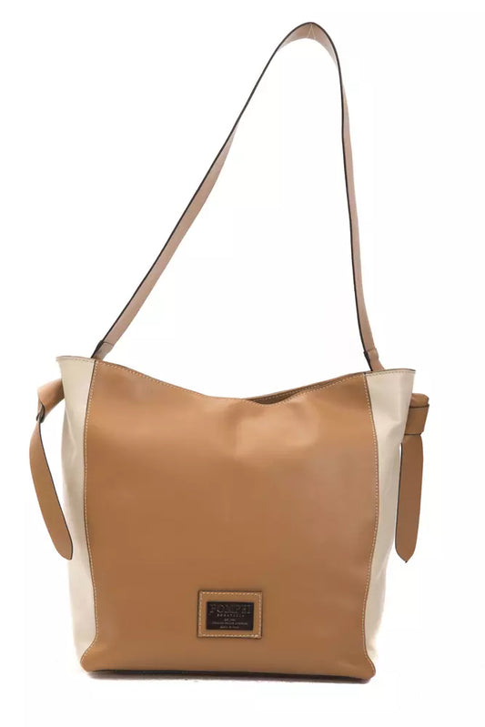 Brown Leather Women Shoulder Bag - SEHABRANDS