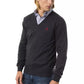 Gray Merino Wool Men Sweater - SEHABRANDS