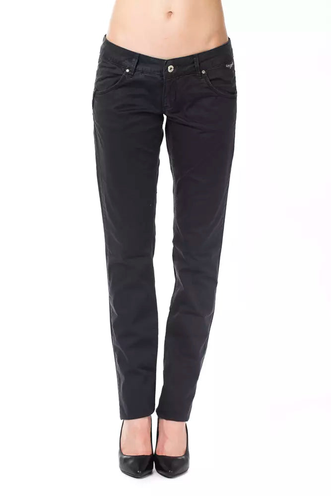 Blue Cotton Women Pants - SEHABRANDS