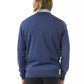 Blue Merino Wool Men Sweater - SEHABRANDS