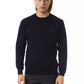 Blue Merino Wool Men Sweater - SEHABRANDS