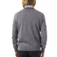 Gray Merino Wool Men Sweater - SEHABRANDS