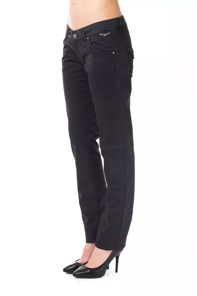 Blue Cotton Women Pants - SEHABRANDS