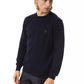 Blue Merino Wool Men Sweater - SEHABRANDS