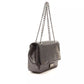 Gray Leather Women Crossbody Bag - SEHABRANDS