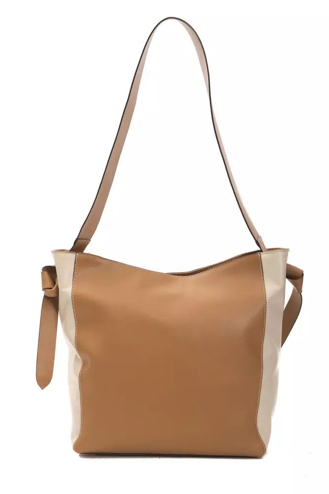 Brown Leather Women Shoulder Bag - SEHABRANDS