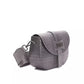 Gray Leather Women Crossbody Bag - SEHABRANDS