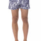 Light Blue Polyester Mens Swimwear - SEHABRANDS