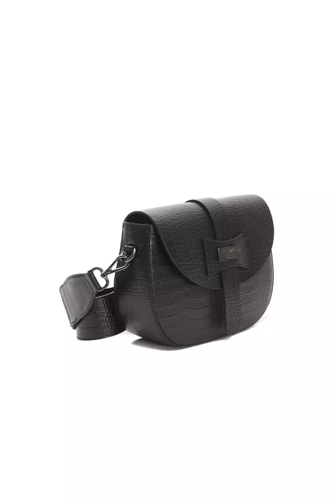 Black Leather Women Crossbody - SEHABRANDS