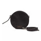 Black Leather Women Crossbody Bag - SEHABRANDS