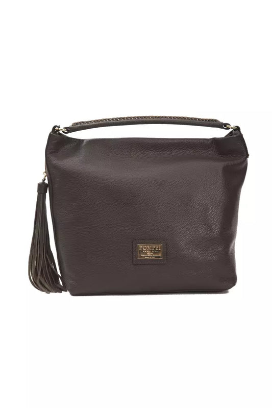 Brown Leather Women Shoulder Bag - SEHABRANDS