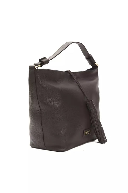 Brown Leather Women Shoulder Bag - SEHABRANDS