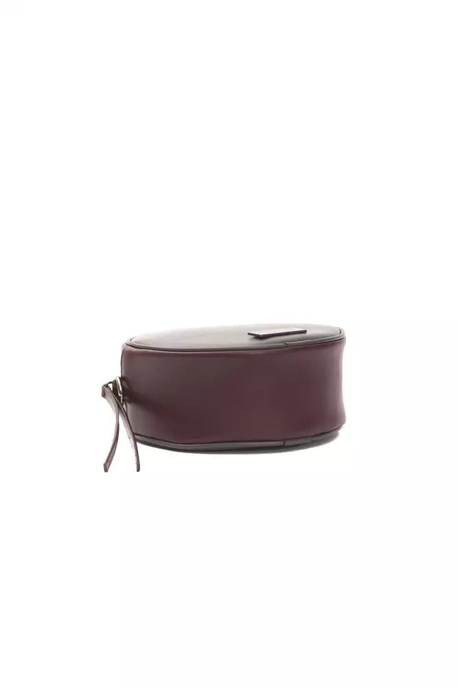 Burgundy Leather Women Crossbody - SEHABRANDS