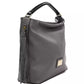 Gray Leather Women Shoulder Bag - SEHABRANDS