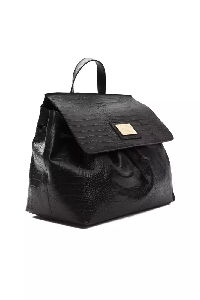 Black Leather Women Handbag - SEHABRANDS