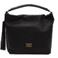 Black Leather Women Shoulder Bag - SEHABRANDS