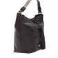 Black Leather Women Shoulder Bag - SEHABRANDS