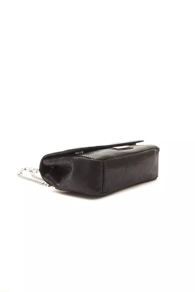 Black Leather Women Crossbody Bag - SEHABRANDS