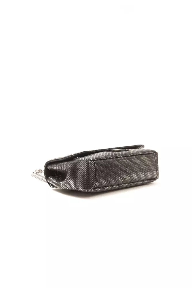 Gray Leather Women Crossbody Bag - SEHABRANDS