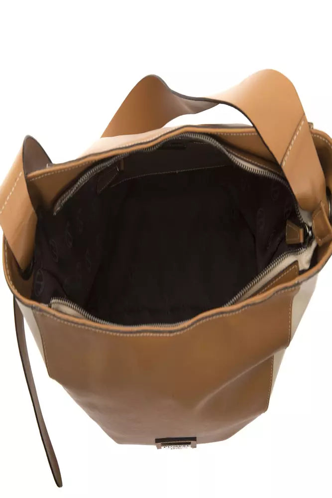 Brown Leather Women Shoulder Bag - SEHABRANDS