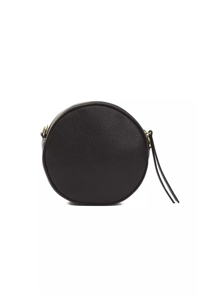 Black Leather Women Crossbody Bag - SEHABRANDS