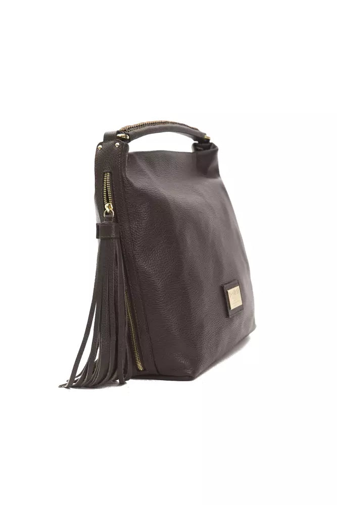 Brown Leather Women Shoulder Bag - SEHABRANDS