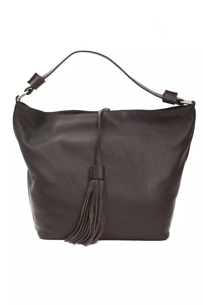 Brown Leather Women Shoulder Bag - SEHABRANDS