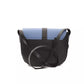 Blue Leather Women Crossbody Bag - SEHABRANDS