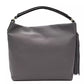 Gray Leather Women Shoulder Bag - SEHABRANDS