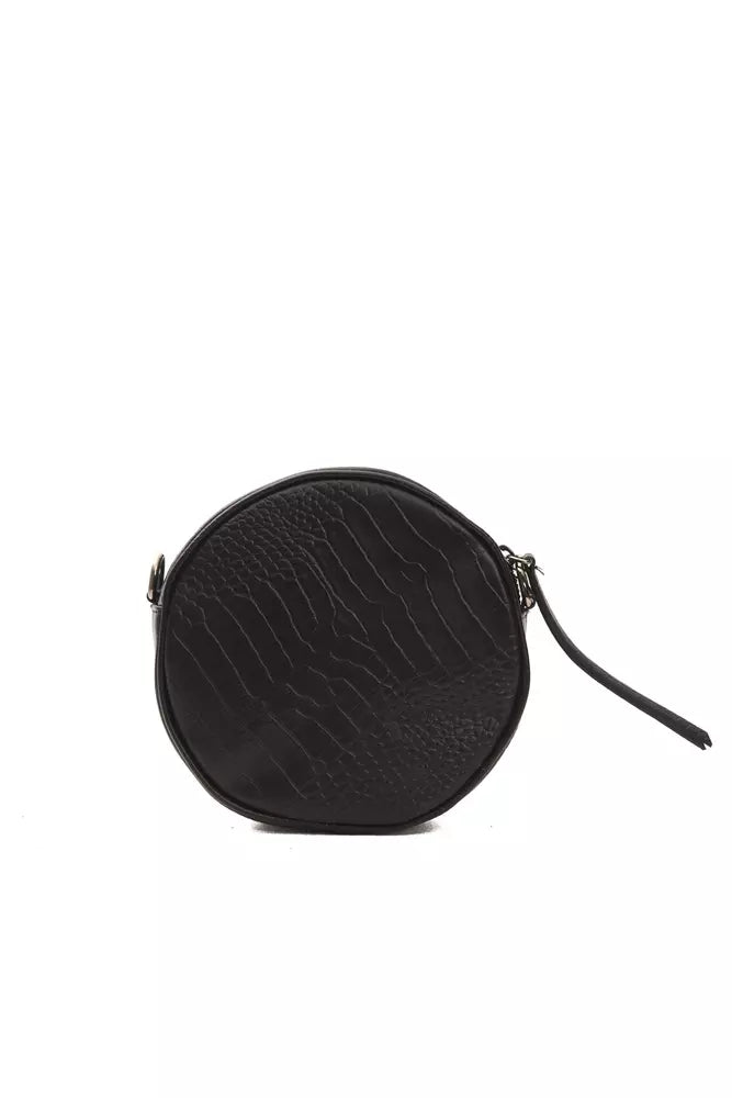 Black Leather Women Crossbody Bag - SEHABRANDS