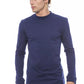 Blue Cotton Men Sweater - SEHABRANDS