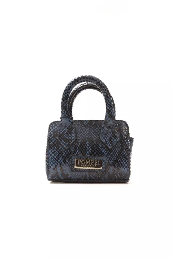 Blue Leather Women Handbag - SEHABRANDS