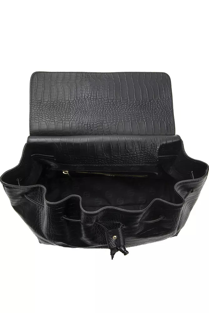 Black Leather Women Handbag - SEHABRANDS