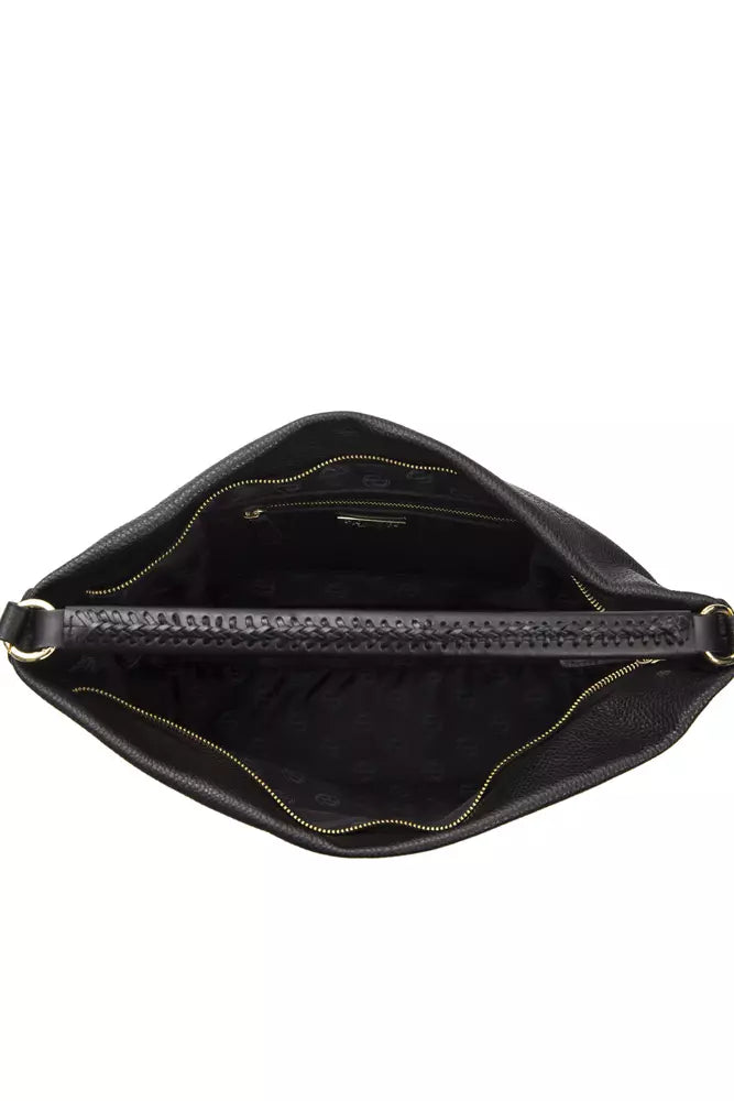 Black Leather Women Shoulder Bag - SEHABRANDS