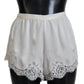 Dolce & Gabbana Elegant White Lace Lingerie Shorts