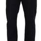 Elegant Black Mainline Cotton Jeans - SEHABRANDS