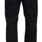 Elegant Black Mainline Cotton Jeans - SEHABRANDS