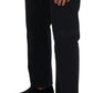 Elegant Black Mainline Cotton Jeans - SEHABRANDS