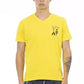 Yellow Cotton Men T-Shirt - SEHABRANDS