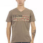 Brown Cotton Men T-Shirt - SEHABRANDS