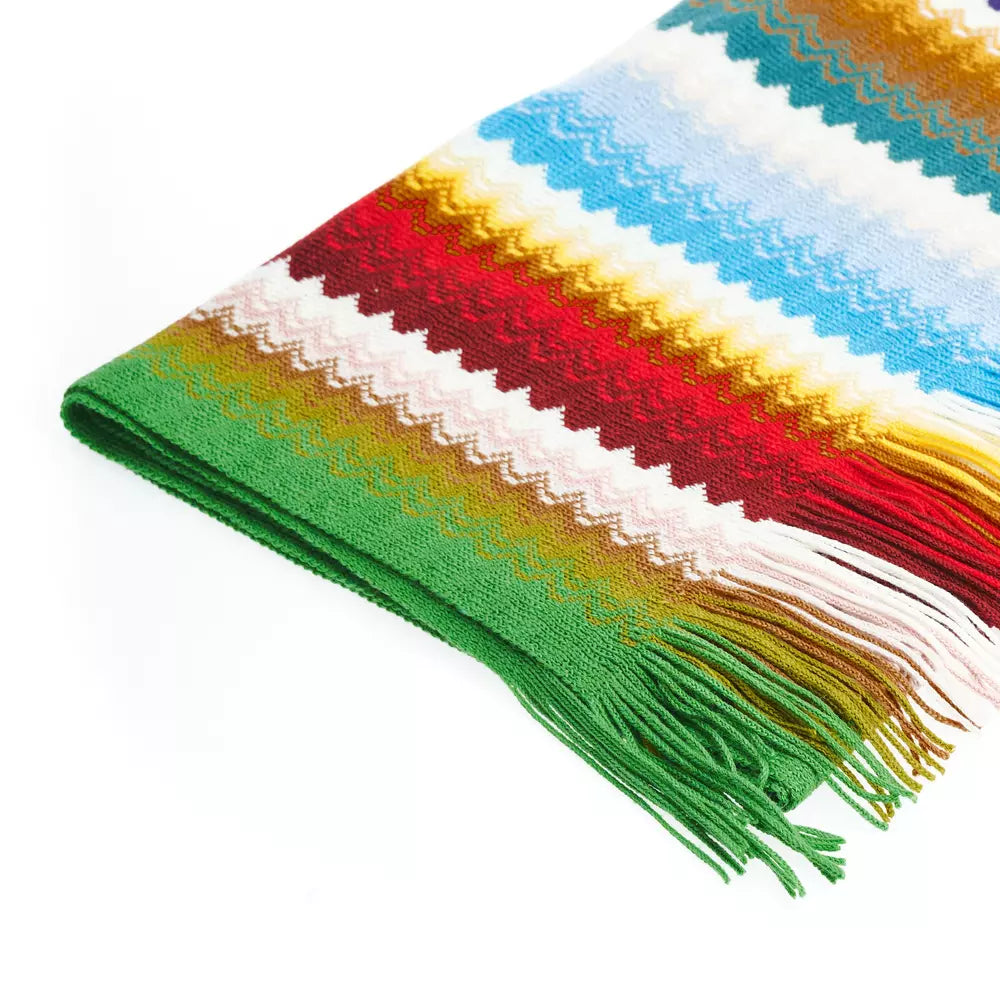 Multicolor Wool Women Scarf - SEHABRANDS