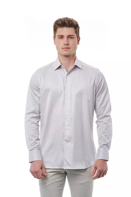 White Cotton Men Shirt - SEHABRANDS