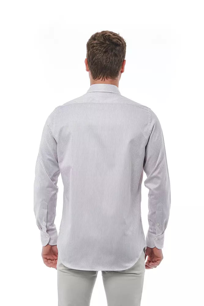 White Cotton Men Shirt - SEHABRANDS