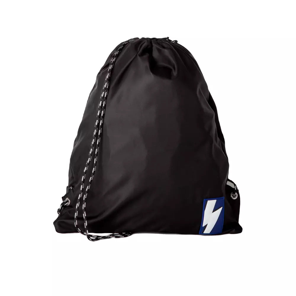 Black Nylon Men Backpack - SEHABRANDS