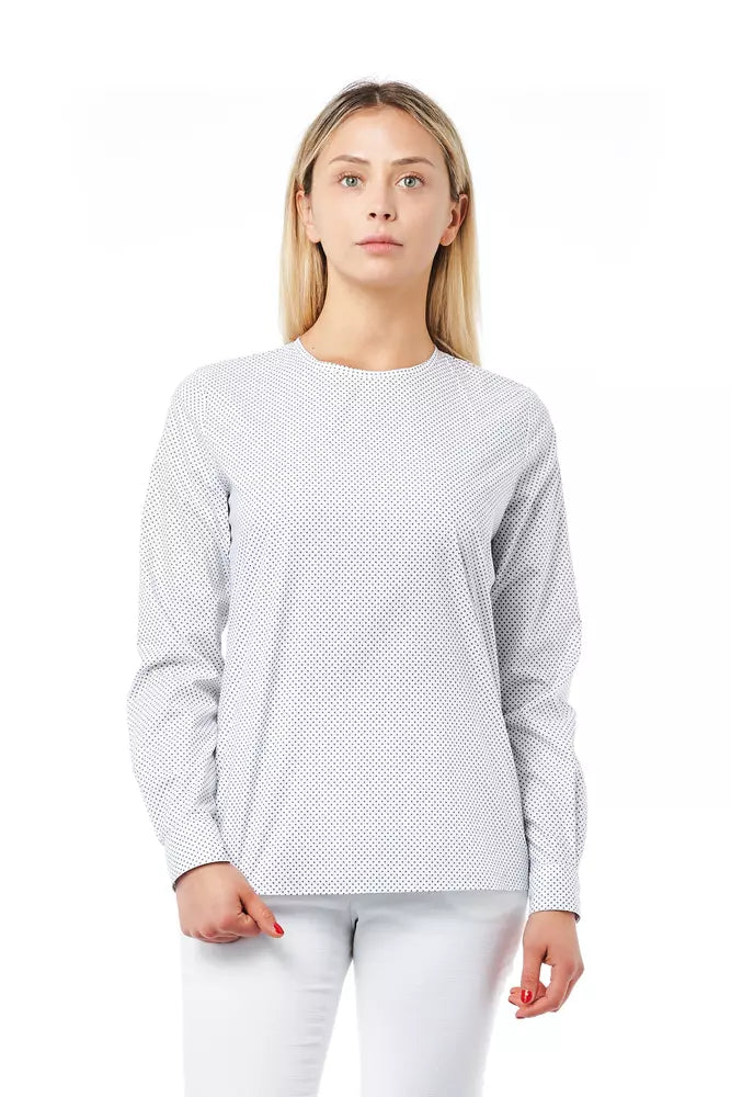 White Cotton Women Shirt - SEHABRANDS