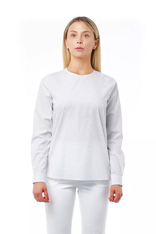 White Cotton Women Blouse - SEHABRANDS